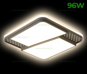 Plafoniera LED 96W Patrata 3 Functii cu Telecomanda LZ1129