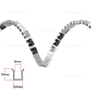 Profil Aluminiu Flexibil Montaj Neon Flex Slim 8x16mm