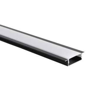 Profil Aluminiu Incastrat Negru Dispersor Alb 2M 27MM - Img 8