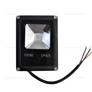 Proiector LED 10W Slim RGB Telecomanda - Img 2