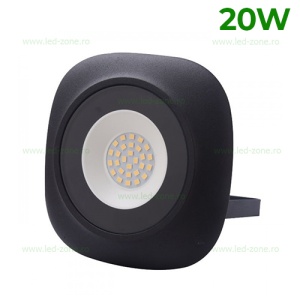 Proiector LED 20W Slim Rotund - Img 1