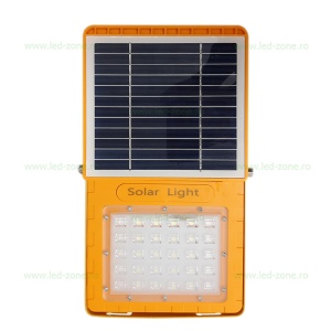 Proiector LED 20W Solar Acumulator USB Telecomanda - Img 2