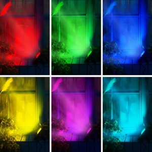 Proiector LED 30W Slim SMD RGB Telecomanda - Img 5