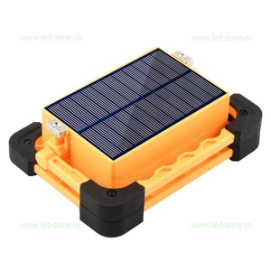 Proiector LED 30W Solar Acumulator USB Police