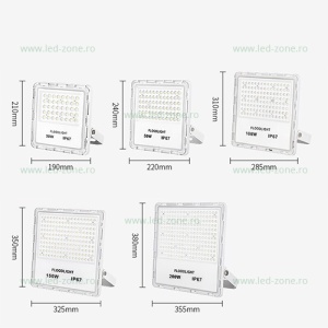 Proiector LED 50W Slim Alb LZ3426 - Img 3