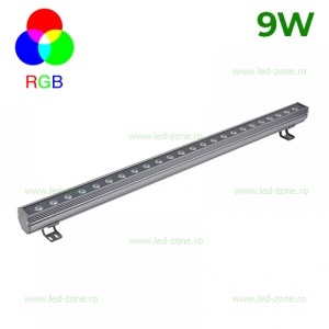 Proiector LED 9W 220V Liniar 50cm RGB Fara Telecomanda - Img 2