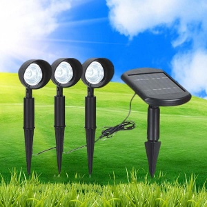 Proiector LED Gradina Solar Set 3 Bucati MAGIC