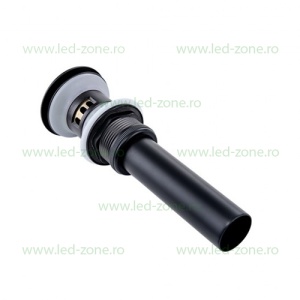 Sifon Lavoar Cu Prea Plin Negru Mat LZ8019H11 - Img 2