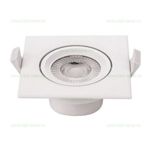 Spot LED 10W SMD Patrat Mobil Alb LZ1824 - Img 3