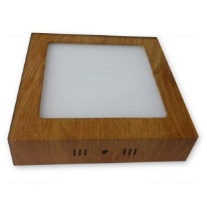 Spot LED 12W Patrat Aplicat Teak
