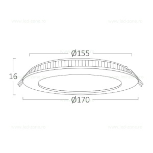 Spot LED 12W Rotund Incastrat CCT - Img 5