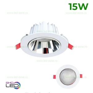 Spot LED 15W Rotund Alb Lucia - Img 1