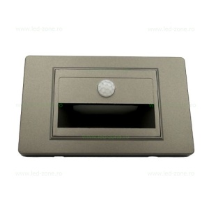 Spot LED 1W Dreptunghiular Argintiu Trepte Senzor LZ4661 - Img 3