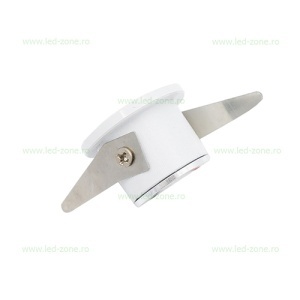 Spot LED 1W Mini Incastrat Rotund Alb