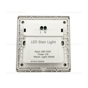 Spot LED 1W Patrat Alb Trepte LZ2491 - Img 2