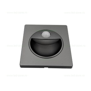 Spot LED 1W Patrat Argintiu Trepte Senzor LZ5550 - Img 3