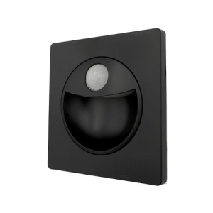 Spot LED 1W Patrat Negru Trepte Senzor LZ2980