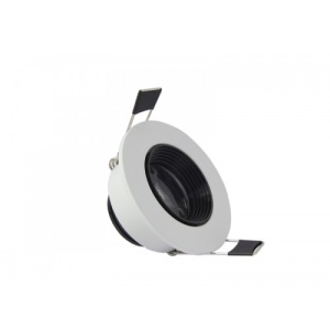 Spot LED 1x1W Rotund Mobil Alb 220V