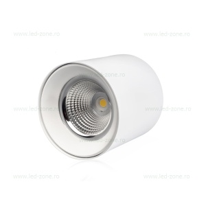Spot LED 30W COB Rotund Alb Aplicat - Img 1