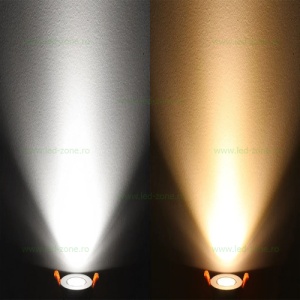 Spot LED 3W COB Rotund Mobil Alb LZ01 - Img 6