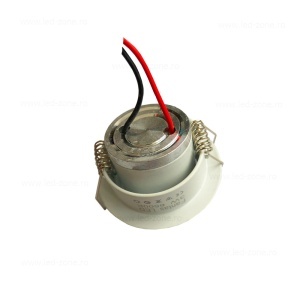 Spot LED 3W Mini COB Rotund Mobil Alb