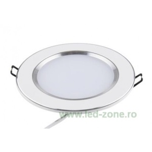Spot LED 3W Rotund Mat Alb - Argintiu