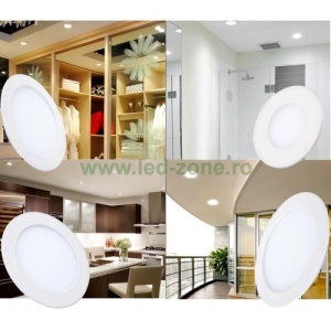 Spot LED 3W Slim Rotund Alb - Img 4