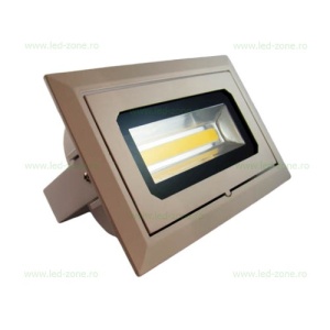 Spot LED 40W COB Dreptunghiular Mobil Alb - Img 2