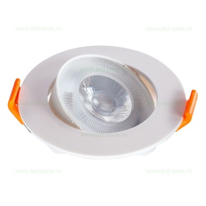 Spot LED 9W SMD Rotund Mobil Alb NORA - Img 1