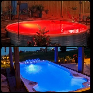 Spot LED Exterior 24W RGB 12V Piscina cu Telecomanda - Img 4