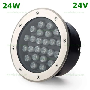 Spot LED Exterior Incastrabil 24x1W Rotund 24V