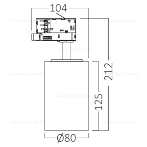 Spot LED Magazin 30W 4 Contacte CCT - Img 7