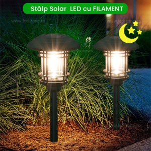 Stalp Gradina Solar cu Filament D170mm - Img 1