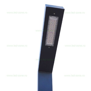 Stalp Iluminat LED 30W + 20W Ornamental Albastru 3M LZ01 - Img 2