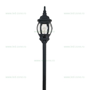 Stalp LED Gradina E27 Negru JAMES 1.33 - Img 2