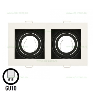 Suport Incastrat 2 Becuri Spot LED GU10 PETUNYA - Img 4