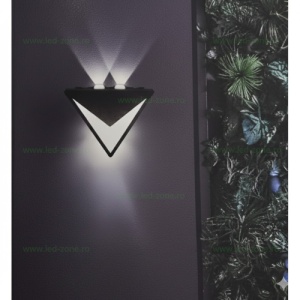 Aplica LED 15W Exterior Neagra DRAGON