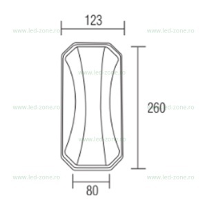 Aplica LED 24W Exterior Alba Tango - Img 2