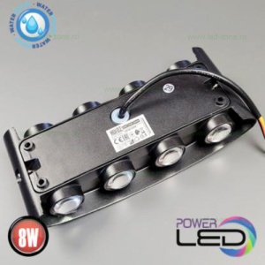 Aplica LED 2x4W Exterior Negru LZ2056-8 Alb Natural - Img 4