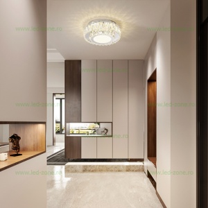 Aplica LED 40W Argintiu 3 Functii Cristal LZ1108-300Y