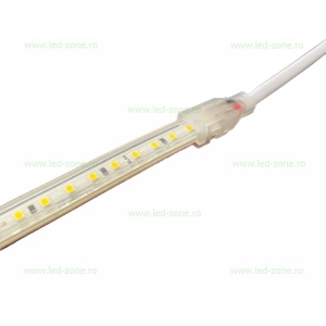 Banda LED 2835 120 SMD/ML 220V Autoadeziva Taiere 10cm - Img 3