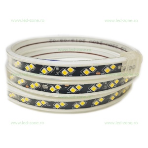Banda LED 2835 120 SMD/ML Furtun Silicon 220V 2R - Img 1