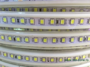 Banda LED 2835 120 SMD/ML Furtun Silicon 220V - Img 1