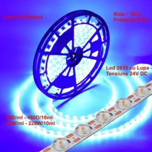 Banda LED 2835 48 SMD/ML Lupa 24V Rola 10m Diverse Culori - Img 10