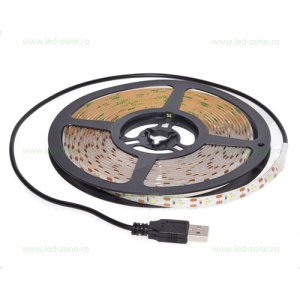 Banda LED 2835 60 SMD/ML Silicon 5V USB - Img 2