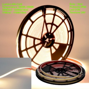 Banda LED COB 320 LED/ML 24V Submersibila IP68 Rola 10m - Img 4