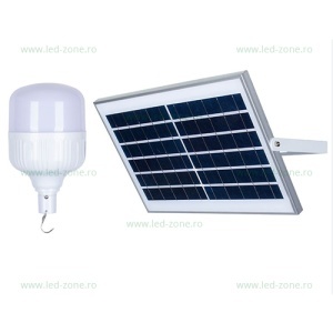 Bec LED 100W 80 SMD Solar Dimabil cu Telecomanda