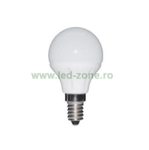 Bec LED E14 5.5W Glob Mat Plastic G45