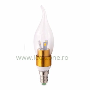 Bec LED E14 7W Flacara Dimabil