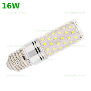 Bec LED E27 16W Corn 360 Grade argintiu - Img 1